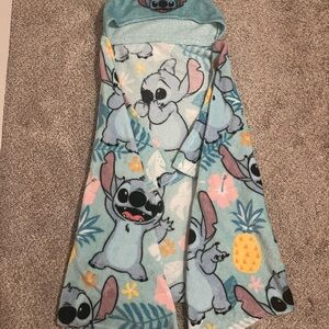 Disney Stitch Hooded Plush Blanket